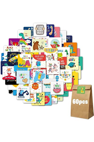 Home Smart Lunch Box and Reward Note Stickers for Kid's Greeting Motivational...