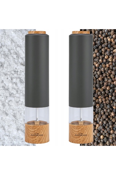 NO BRAND Polizor electric Karl Hausmann 2 bucăți Metal 5 cm Bej/Maro/Gri