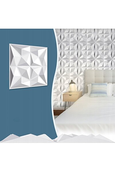 NO BRAND Panou de perete 3D cu aspect de diamant, autocolante decorative pent...
