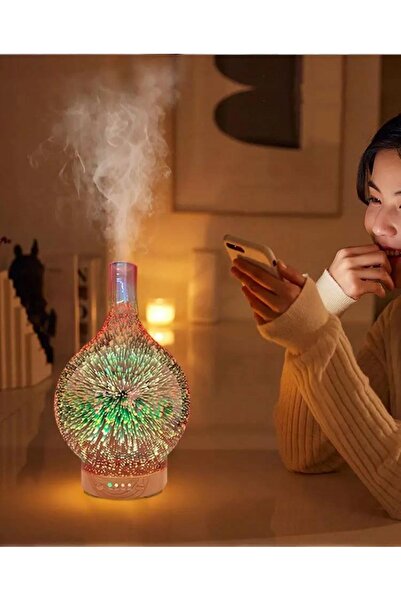 NO BRAND Umidificator de aer, difuzor de aromaterapie, lumină de noapte, stic...