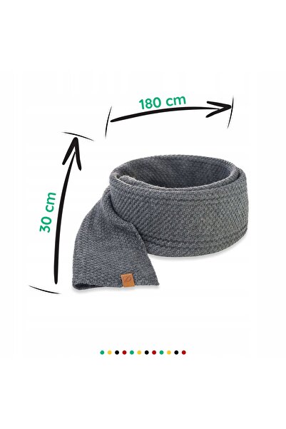 NO BRAND Set de iarnă pentru bărbați: fular lung și căciulă Smerfetka Brodren...