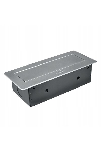NO BRAND Panou încastrat Pf1303 2x Priză + 2x USB Argintiu Dpm 3680W