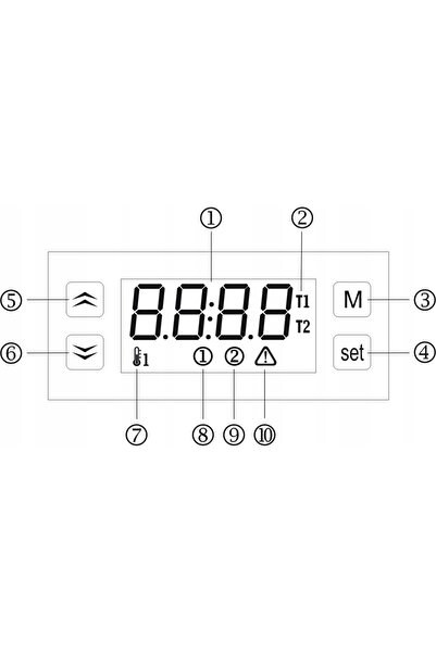 NO BRAND Regulator de temperatură pentru colector solar Sc-20