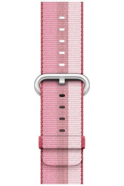 NO BRAND Curea originală Apple Watch din nailon împletit Berry 42 mm