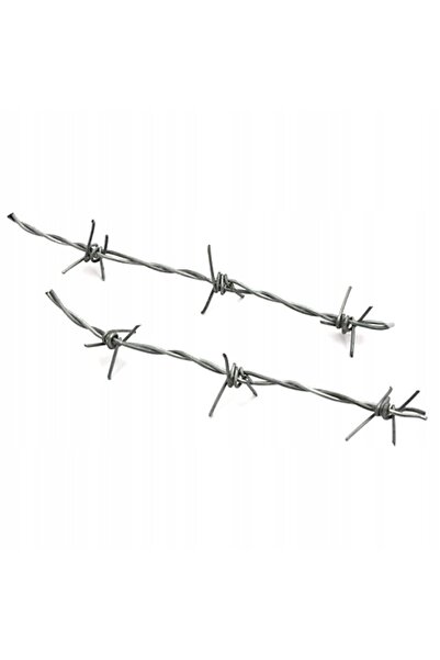 NO BRAND Sârmă ghimpată galvanizată, rolă de 100m, 2.5mm, 12kg