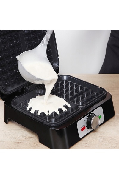 NO BRAND Eldom Ik1600 2000 W Negru Aparat de făcut vafe