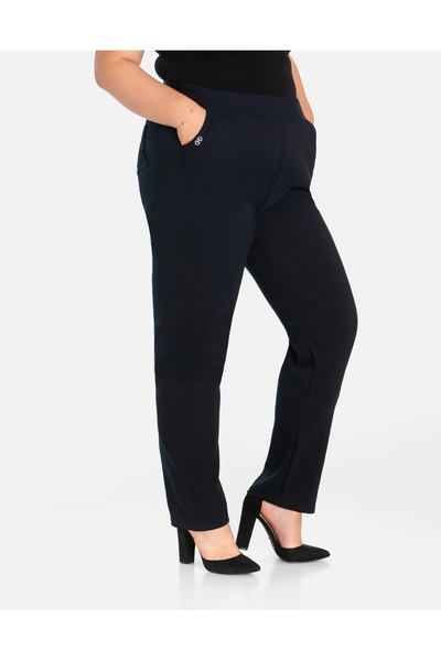 NO BRAND Pantaloni eleganți de damă tip țigară 20238-2 7/8XL