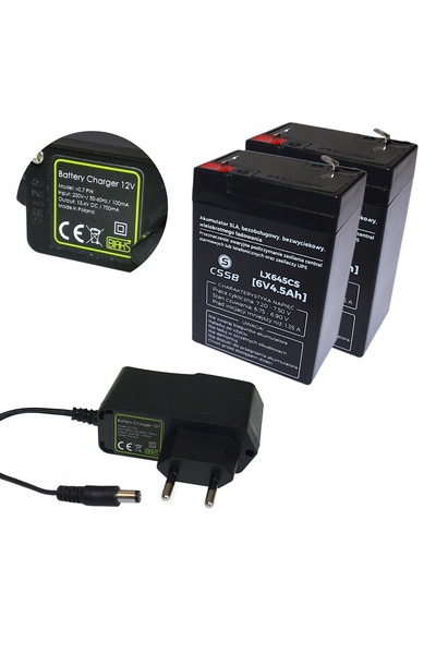 Biaksesuargüzellik KIT AUTO 2x baterie 6V 4,5Ah + încărcător