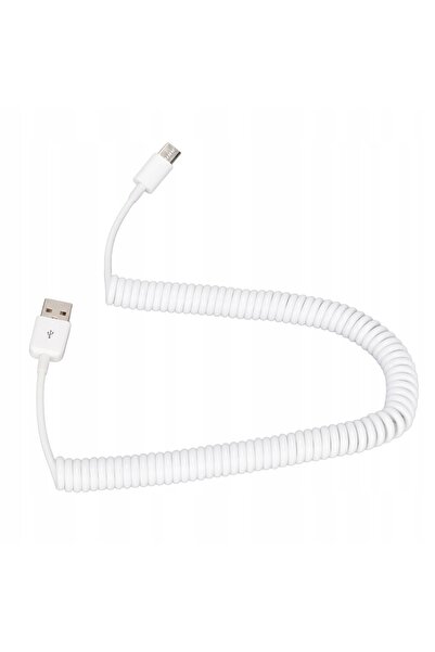 NO BRAND Cablu USB-C spiralat rapid de 3m, 480Mb/s, Tip C la USB 2.0 tată