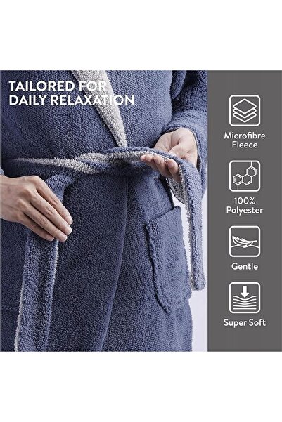 NO BRAND Halat de baie moale din fleece pentru copii, mărimea 158-164cm