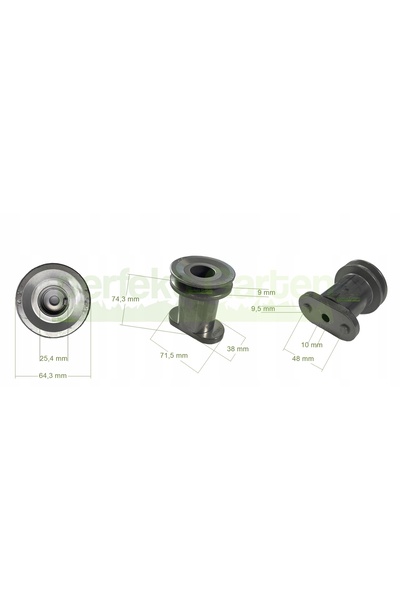 NO BRAND Butuc cuțit Ø 25.4 mm Partner P53-650 P53-675 P53-190 6553 D / 532 4...