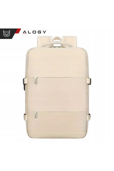 NO BRAND Rucsac Alogy Urban de Călătorie, Geantă de Mână cu Port USB, Bej