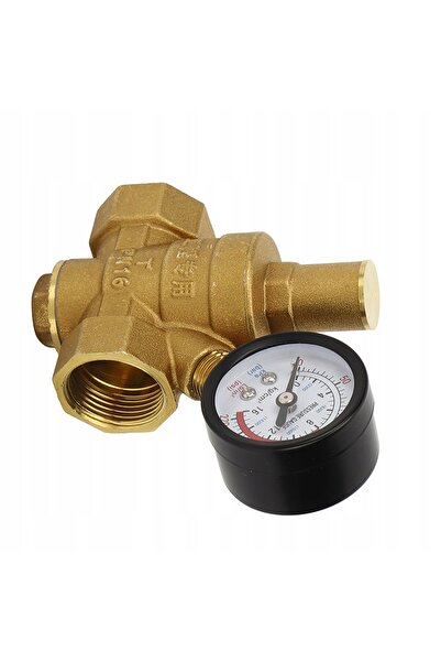 NO BRAND Reductor de presiune a apei cu manometru 3/4'' Dn20 Regulator 0.05-0...