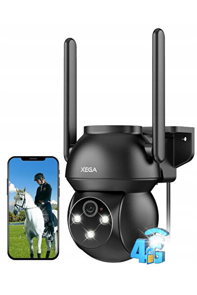 NO BRAND Cameră IP rotativă de exterior 24/7 4G/5G LTE GSM 2K 3MP cu zoom 4x ...