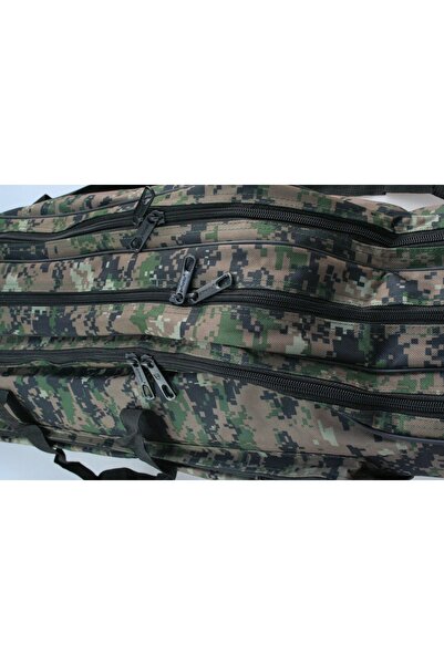 NO BRAND Husă camuflaj cu trei compartimente și 2 buzunare 150cm