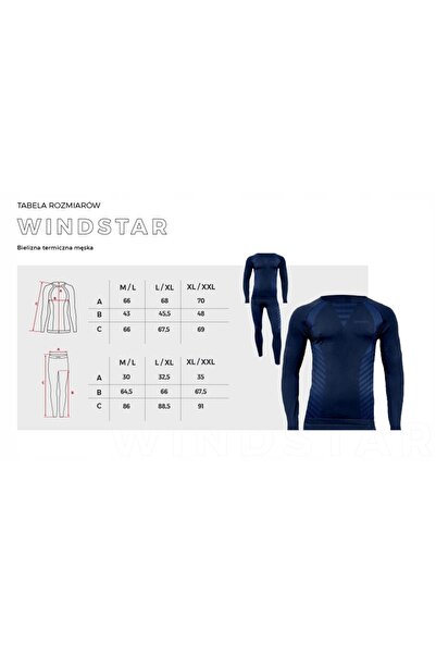 NO BRAND Set de lenjerie termică pentru bărbați Spokey Windstar R L/Xl