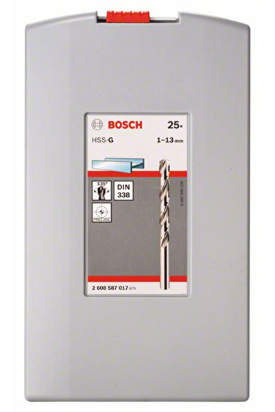 NO BRAND Set 25 burghie HSS-G pentru metal Bosch în casetă