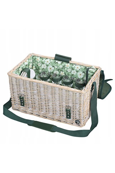 NO BRAND Coș de picnic cu echipament de masă pentru 4 persoane Cilio 46 X 29 ...