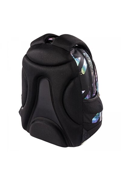 NO BRAND Rucsac școlar cu multiple compartimente St.Right Negru, Multicolor 23 L