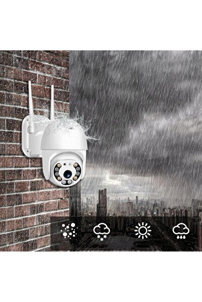 NO BRAND Cameră IP rotativă Wi-Fi de exterior 1080P 360, monitorizare prin ap...