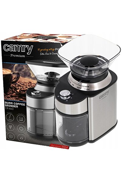 CAMRY Râșniță electrică de cafea cu măcinare prin râșnire, 200W, 230g, 16 set...