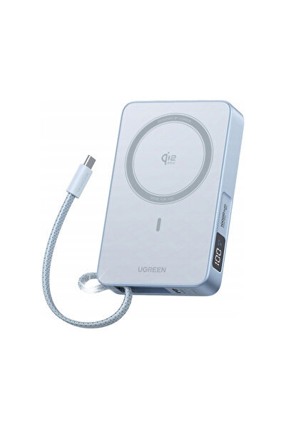 Ugreen Pb773 Power Bank Magnetic 10000mAh Qi2 25W Usb-C 30W Display