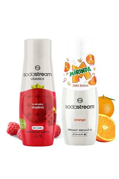 sodastream Sirop Malina Zero pentru Saturator + Concentrat Mirinda Zero Zahăr