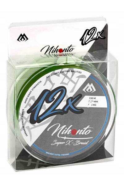 NO BRAND Mikado Braid Nihonto Super-X Braid 12 fire 0.23mm/150m - Verde