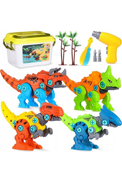 NO BRAND Set creativ de blocuri de construcție cu dinozauri și kit de găurire