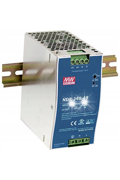 NO BRAND Sursă de alimentare pe șină DIN Mean Well Ndr-240-48 240W 48V 5A