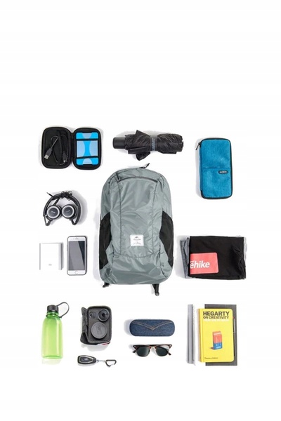 NO BRAND Rucsac de trekking Naturehike Ultralight Pliabil 25L Nh17A012-B Gri