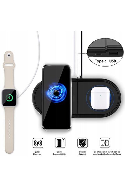 NO BRAND Încărcător cu inducție Noihk 2 în 1 pentru Samsung Galaxy Watch, Bud...