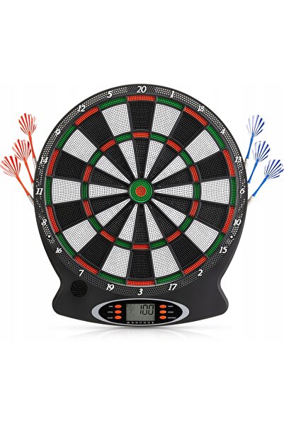 NO BRAND Panou electronic de darts LCD, set cu 6 săgeți, profesional, suspend...