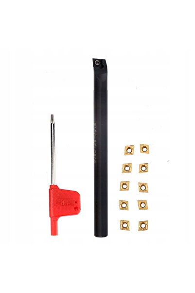 NO BRAND S10Ksclcr06 Scule de bandare pentru strung - 10 bucăți Ccmt060204-Hm