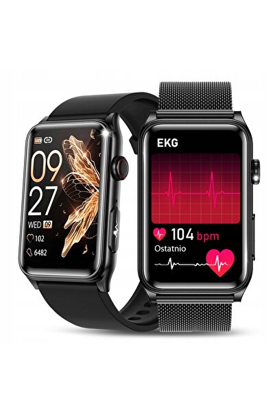 JG Smart SMARTWATCH APELURI ECG HRV PRESIUNE TEMPERATURĂ IMC RITM CARDIAC MEN...