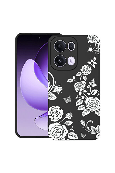 bestcase ®   Θήκη TPU Υπέρλεπτη Husa για OPPO A6 / A6x / A6s, Φλοράλ - Μαύρο ...