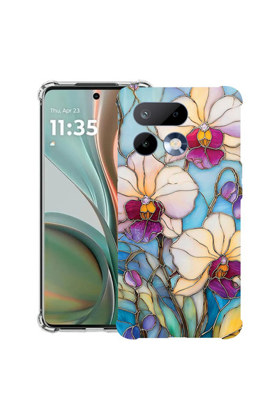 bestcase ®   Husă Antișoc pentru Realme 16 Pro 5G, Florală - Orhidee din Vitr...