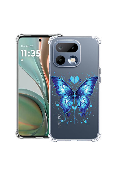 bestcase ®   Husă Antișoc pentru Realme 16 Pro 5G, Fluture Albastru, 3143991 ...