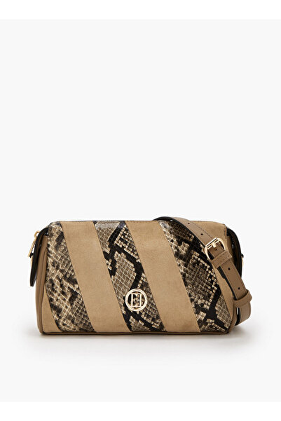 ELLE Textured Crossbody Bag with Zip Closure