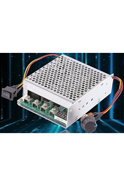 NO BRAND Modul controler de viteză PWM pentru motor DC 60A 10-55V, cu inversa...