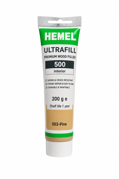 Hemel UltraFill Interior 500 – İç Mekan Ahşap Tamir ve Dolgu Macunu 200 gr PI...