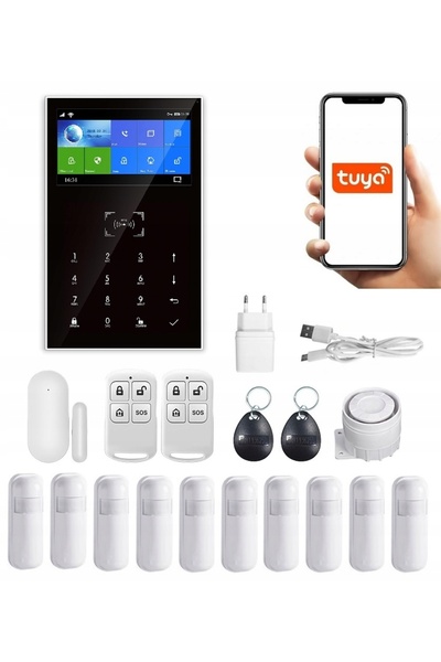 OnShoping Alarmă wireless LCD 4.3' GSM WiFi Tuya Smart în Polonia + 10Xpir