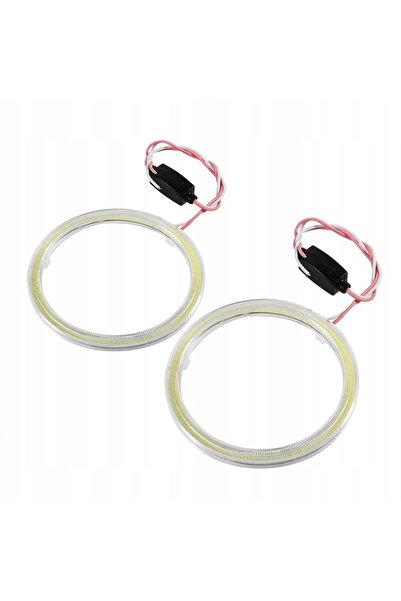 NO BRAND Reflector LED 12V cu Ochi de Înger COB 90 mm