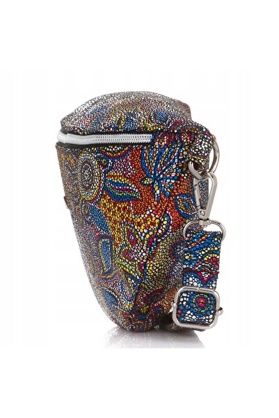 NO BRAND Borsetă de talie din piele colorată pentru femei Paolo Peruzzi, cu î...
