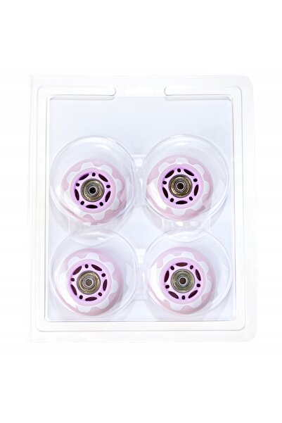 NO BRAND 8X Raven Senia Albastru/Violet 64mm Roți de patine cu rotile din PU ...