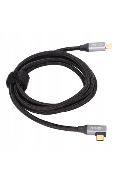 NO BRAND Cablu USB - USB-C în unghi 1.5m pentru încărcare și transfer de date