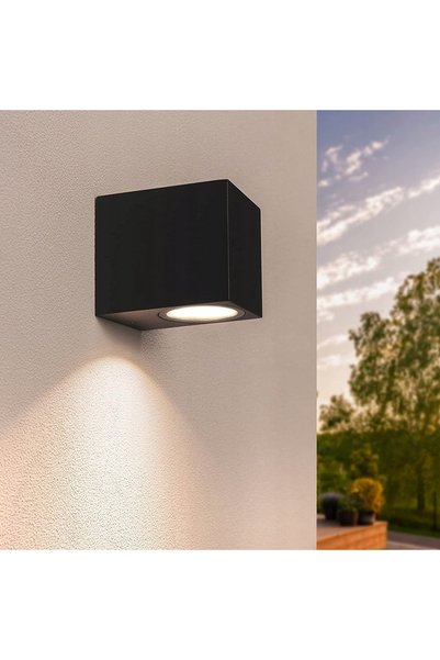 NO BRAND Aplica de exterior Wall Laside down 4 GU10 35W Gri Set 2 bucăți