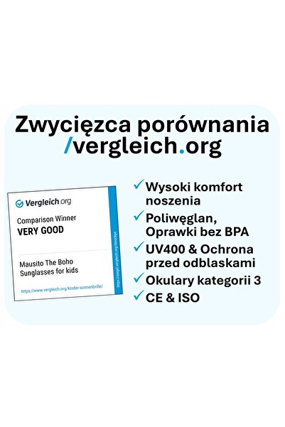 NO BRAND Ochelari de soare flexibili pentru copii de 6-10 ani |   Protecție U...