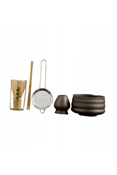 NO BRAND Set de 5 piese accesorii pentru ceremonia Matcha, negru, tradițional
