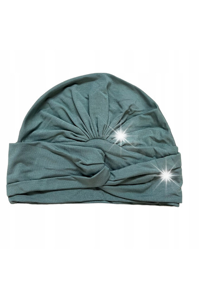 NO BRAND Turban de damă Sara, simplu, culoare mentă bambus, potrivit și pentr...